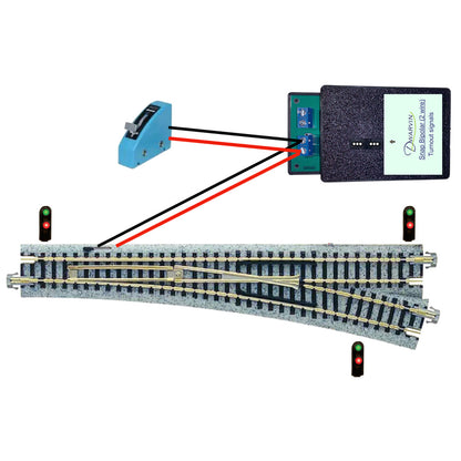 N Turnout Signals Kit - Snap Bi-Polar 2-Wire Switch Position Dwarf Signals