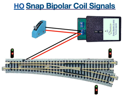 HO Turnout Signals Kit - Snap Bipolar 2 Wire - Dwarf Signals