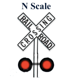 N Scale Railroad Crossing (Single) (DVFLRRX201)